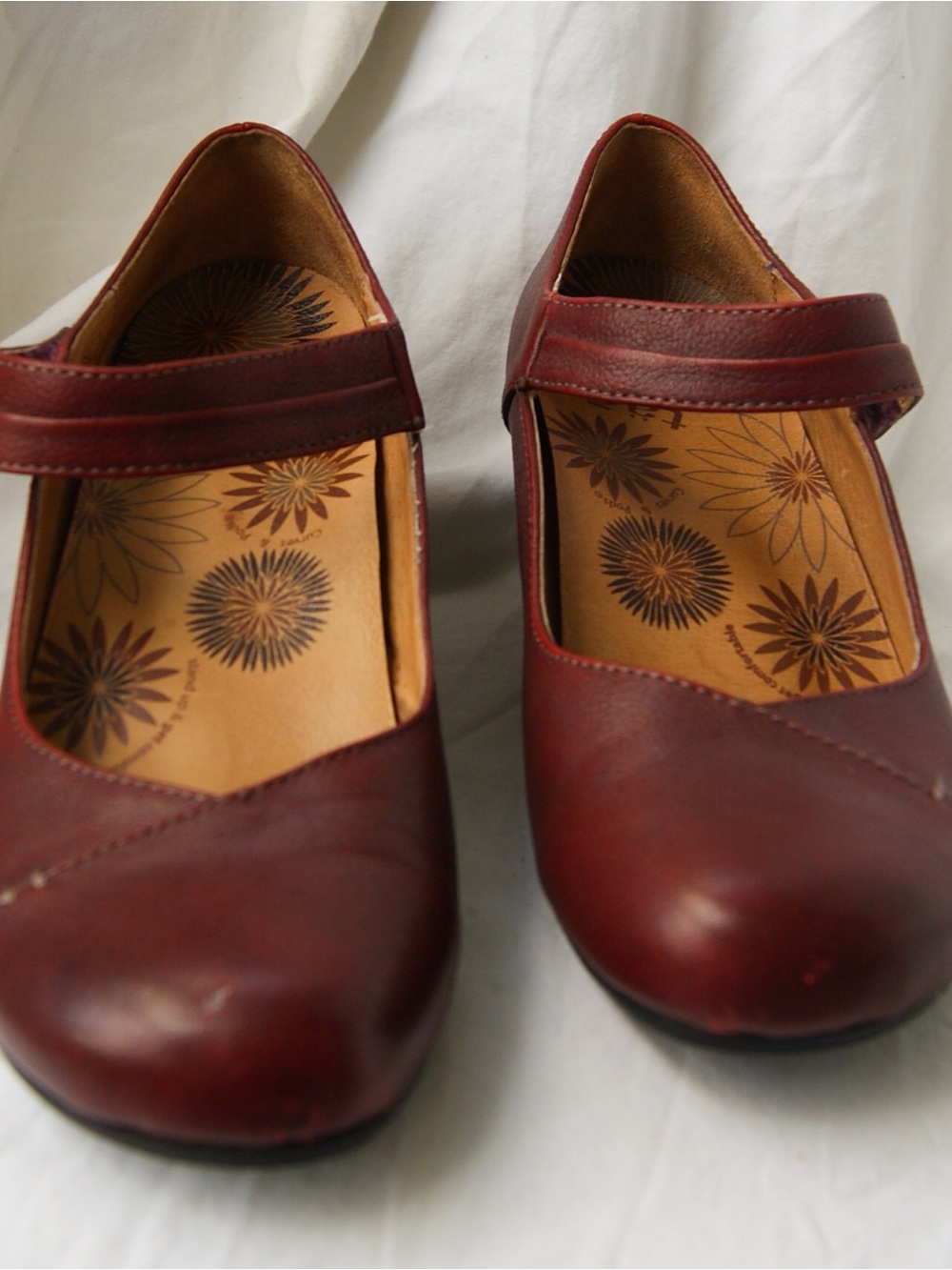 Taos “Urge” Women’s Wedge Mary Jane Comfort Shoe in Burgundy